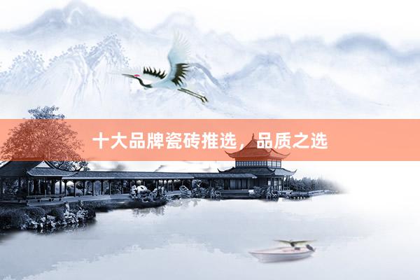 十大品牌瓷砖推选，品质之选